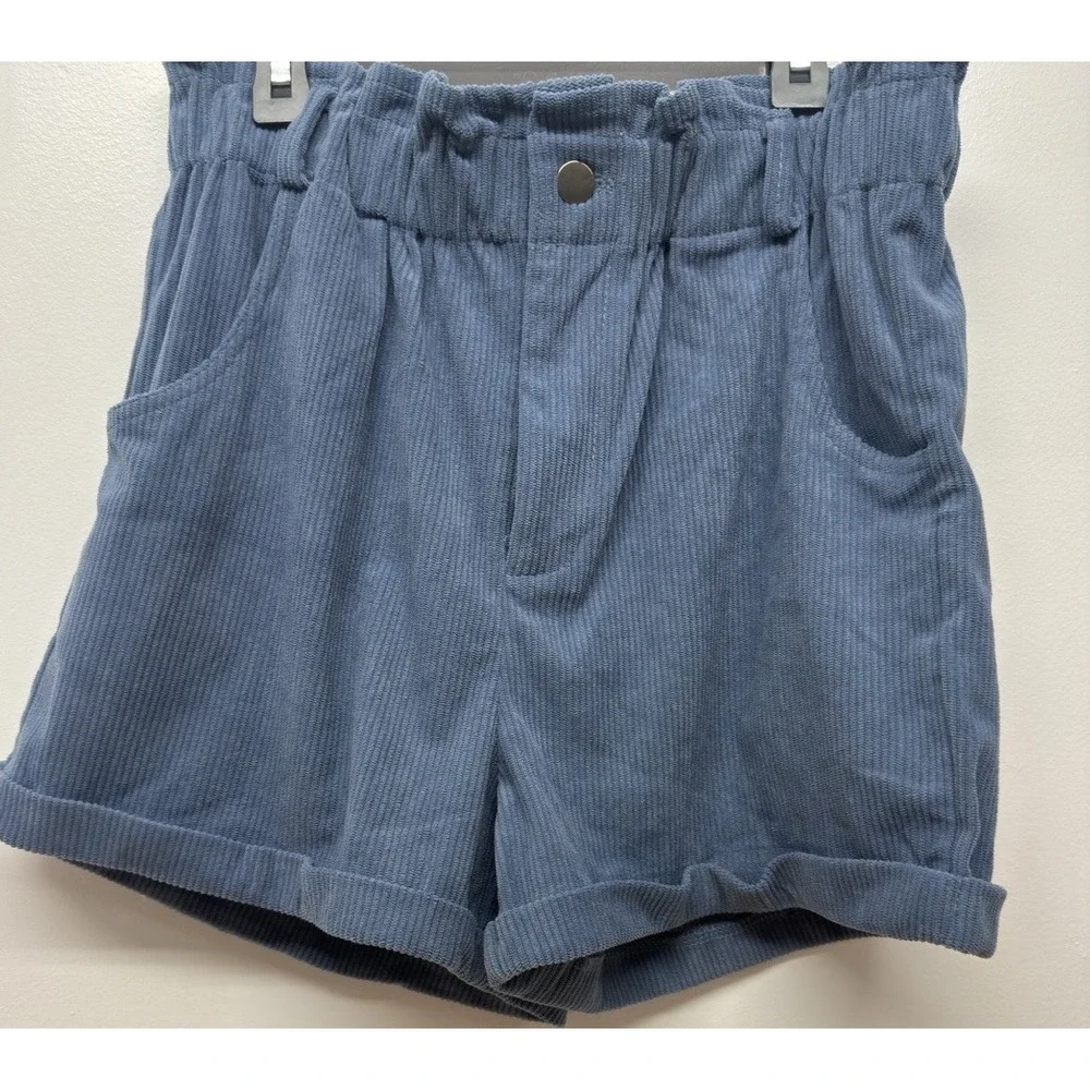 Knotty St Michael's Corduroy Paper bag Waist Mom Shorts‎ High Waist  Medium #52